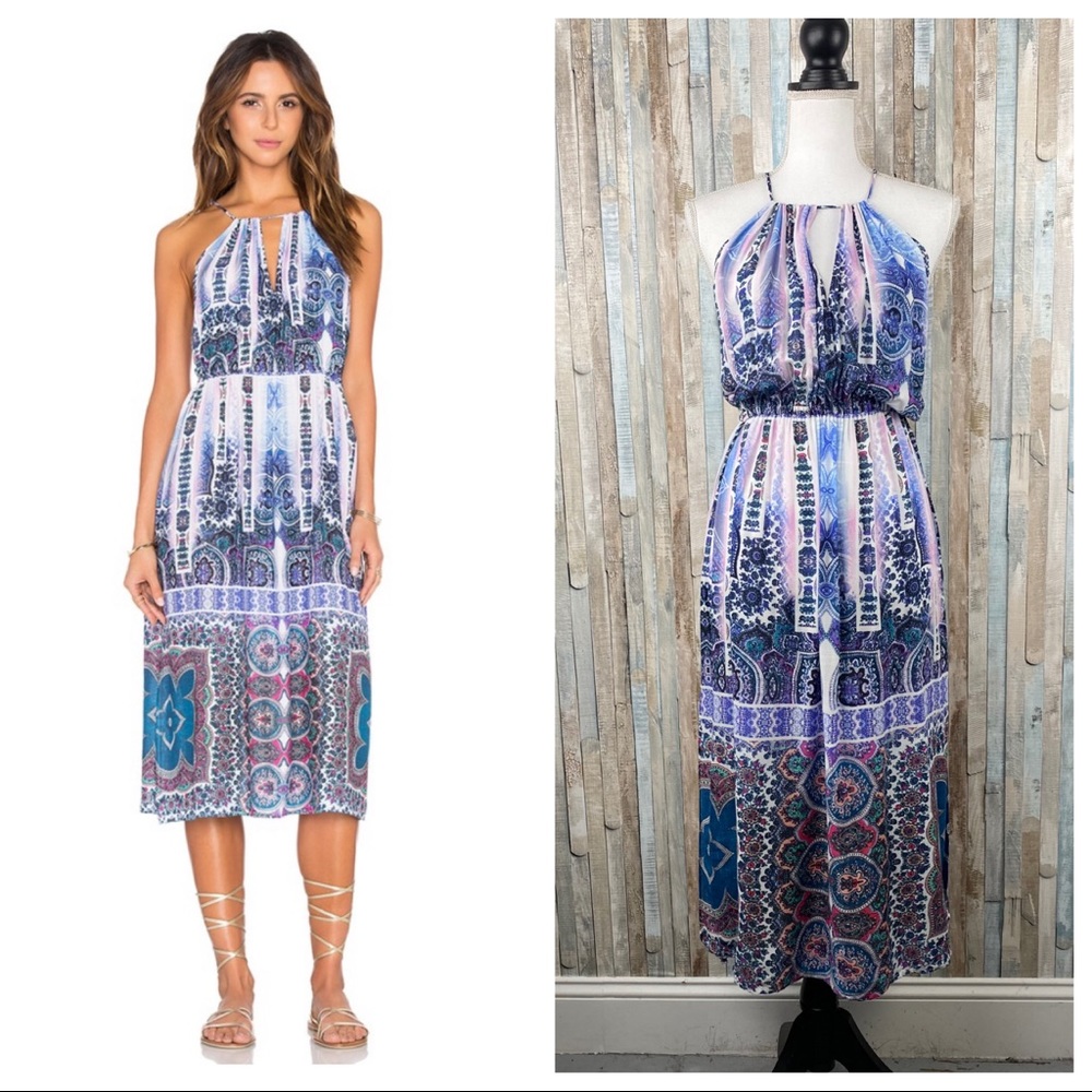 New Nanette Lepore M Paros Paisley Swim Midi Dress